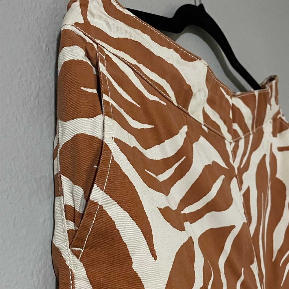 NICOLE MILLER PANTS WOMEN'S TROPICAL  Print WIDE LEG Pants - Picture 3 of 6